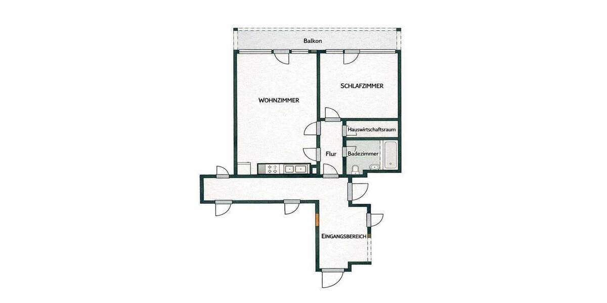 Etagenwohnung Offenbach am Main Hafen - 2 Zimmer, 70 m&sup2;, 860&euro; | Angebot:25386806