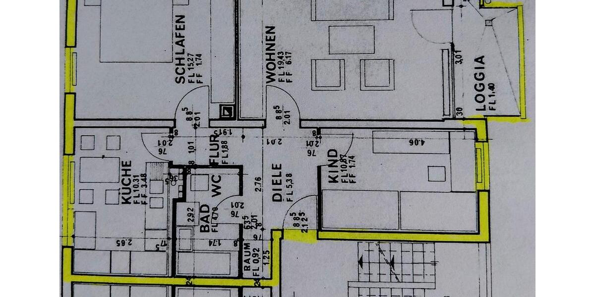 Etagenwohnung Kriftel - 3 Zimmer, 71 m&sup2;, 280.000&euro; | Angebot:26160383