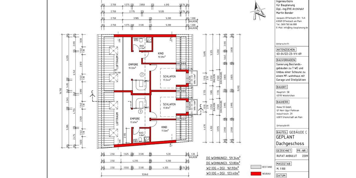 MFH-Projekt mit Grundstück | 10 WE | Bestand+Neubau|Rodgau-Weiski zimmer