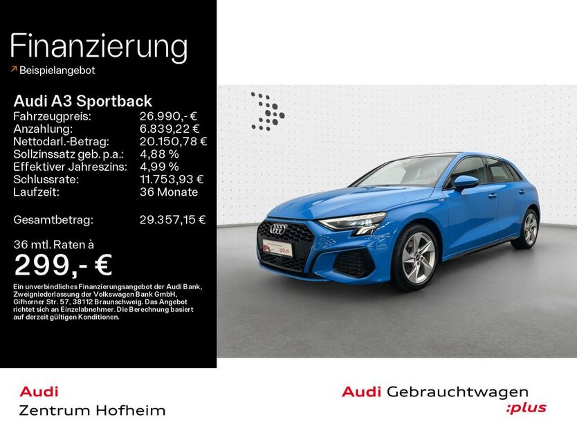 Audi A3 43.912 km 25.980 € Hofheim 65719