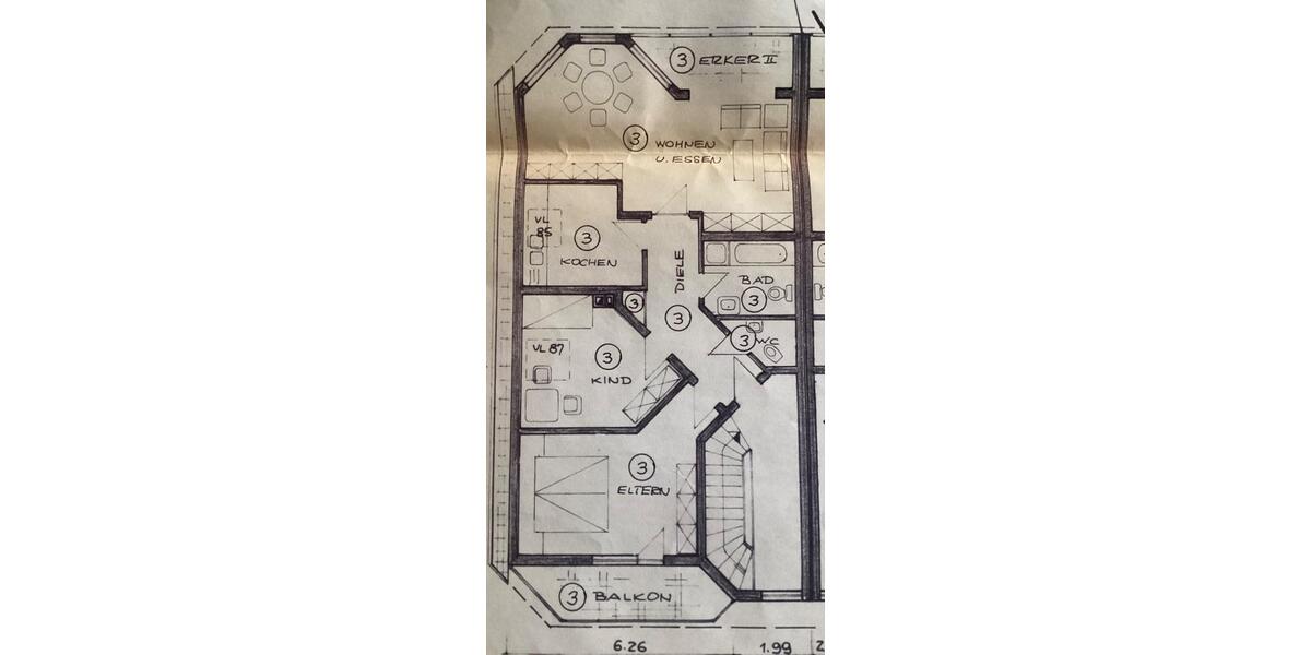 Maisonettenwohnung Darmstadt Eberstadt - 6 Zimmer, 196 m&sup2;, 800.000&euro; | Angebot:26426648