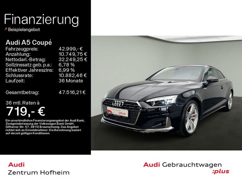 Audi A5 17.772 km 39.999 € Hofheim 65719