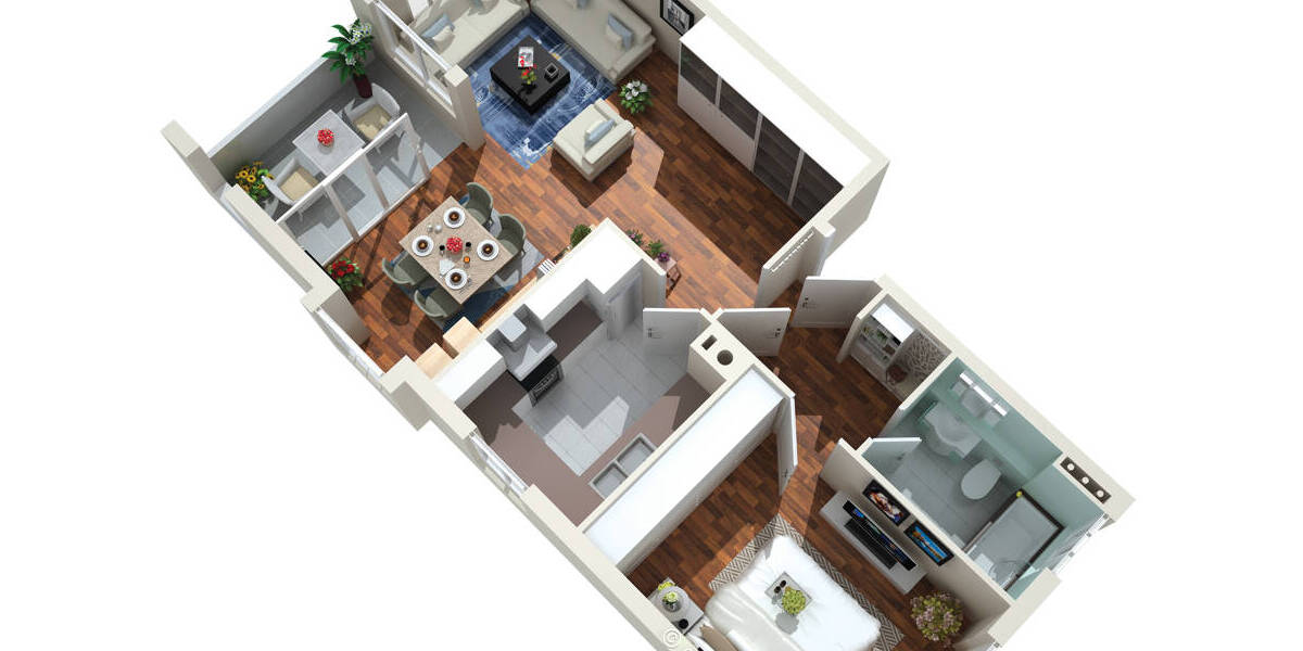 Etagenwohnung Mainz Hechtsheim - 2 Zimmer, 59 m&sup2;, 289.000&euro; | Angebot:26438881