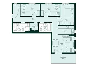 Wohnung Langen - 4 Zimmer, 98 m&sup2;, 586.900&euro; | Angebot:24627198