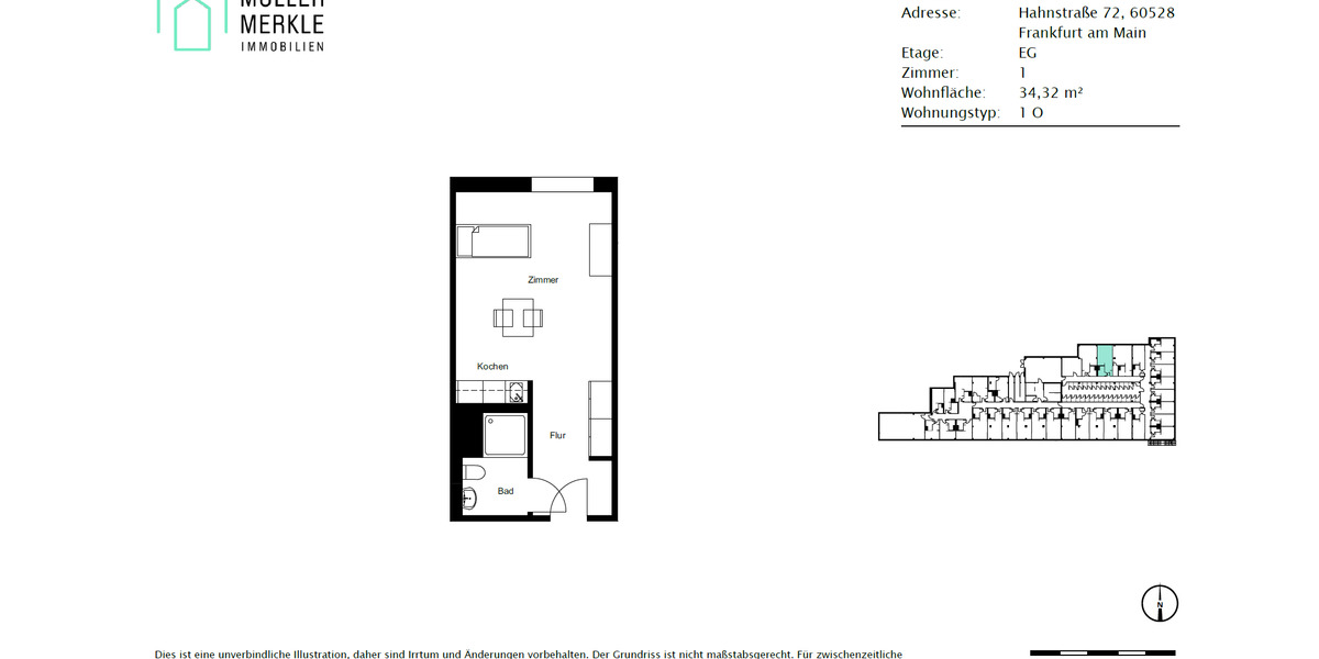 Ideal für Studenten: Teilmöbliertes 1-Zimmer Apartment in Toplage! 1 zimmer