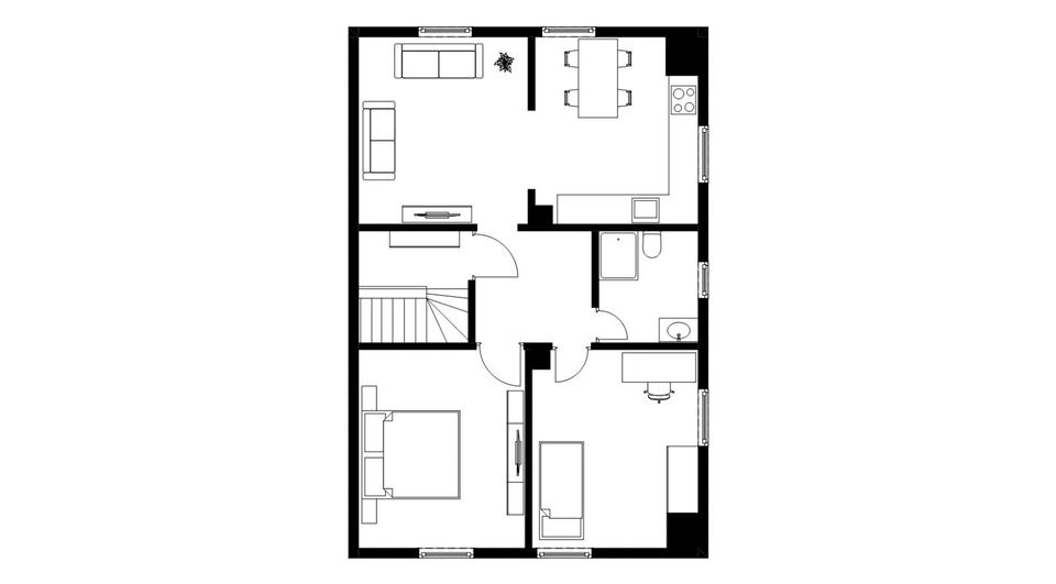 Dachgeschoßwohnung Griesheim - 3 Zimmer, 60 m&sup2;, 230.000&euro; | Angebot:26163882
