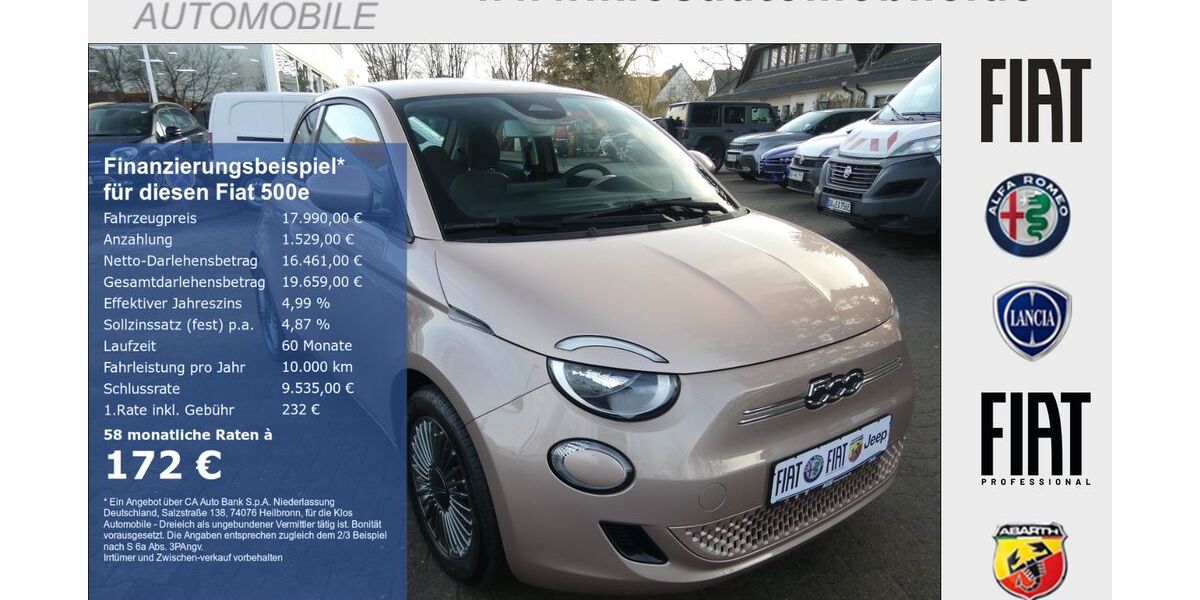 Fiat 500e 11.823 km 17.990 &euro; Dreieich 63303