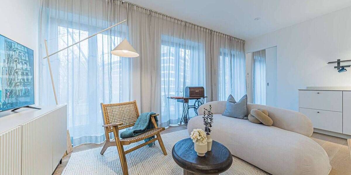 Etagenwohnung Frankfurt am Main Innenstadt - 2 Zimmer, 63 m&sup2;, 2.600&euro; | Angebot:26388792