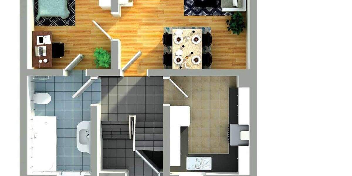 Doppelhaushälfte Roßdorf - 4 Zimmer, 84 m&sup2;, 199.000&euro; | Angebot:24113852