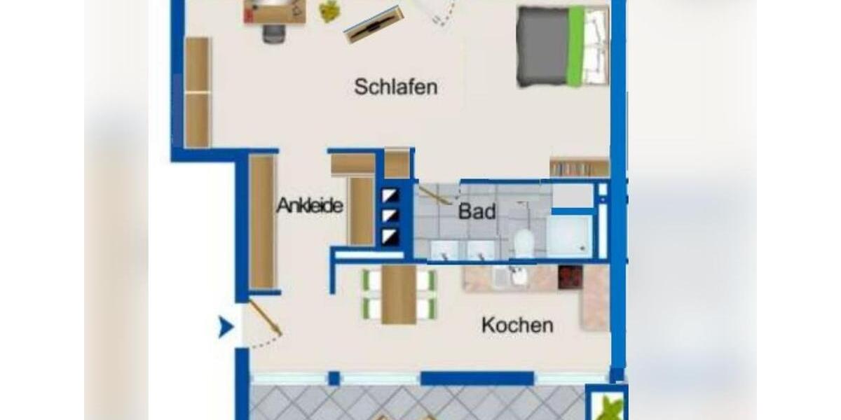 Einfamilienhaus Frankfurt am Main Oberrad - 2.5 Zimmer, 60 m&sup2;, 975&euro; | Angebot:26074437