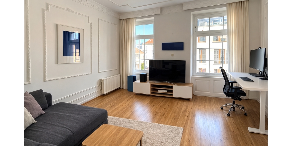 Beste Lage Frankfurt-Nordend: Sanierte 4-Zimmer-Altbauwohnung - Etagenwohnung Frankfurt am Main Nordend West | Angebot:25509677