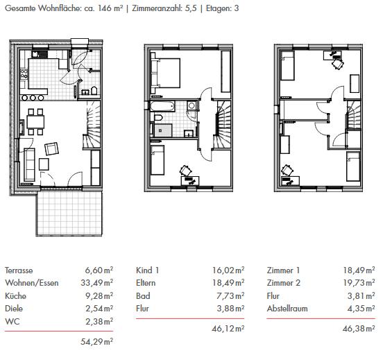 Doppelhaushälfte Biblis - 5.5 Zimmer, 116 m&sup2;, 1.624&euro; | Angebot:26612253