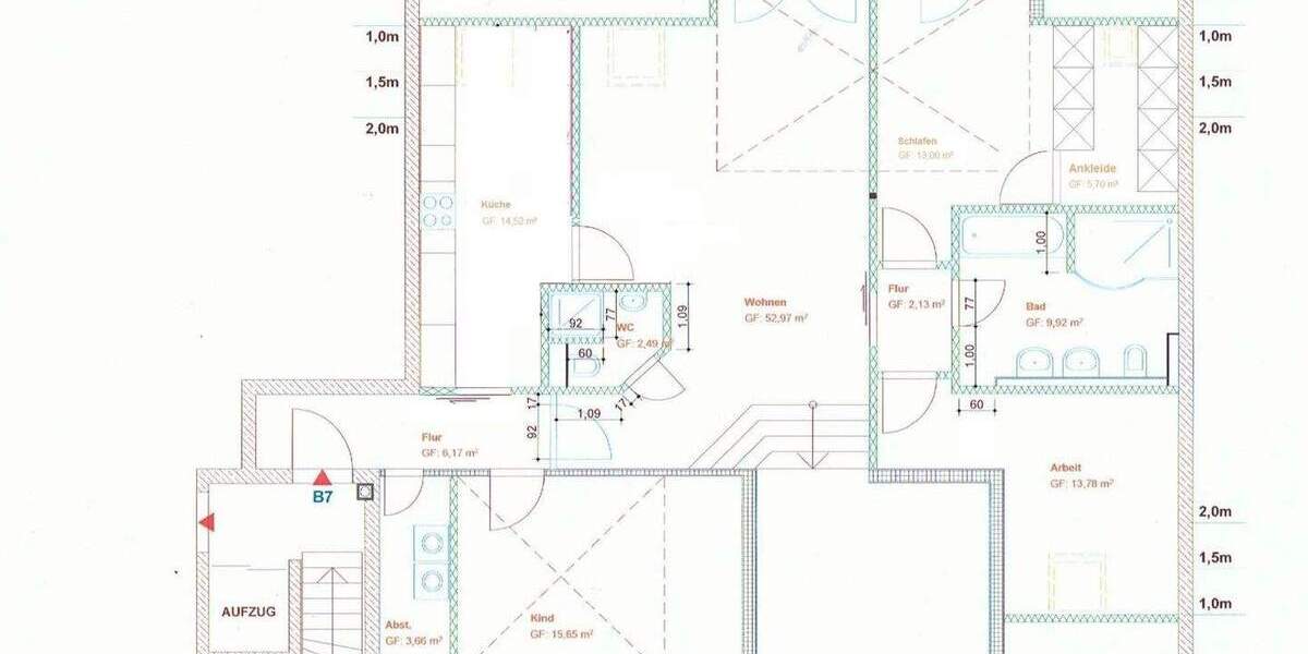 Etagenwohnung Frankfurt am Main Niederrad - 4 Zimmer, 133 m&sup2;, 599.500&euro; | Angebot:25566154
