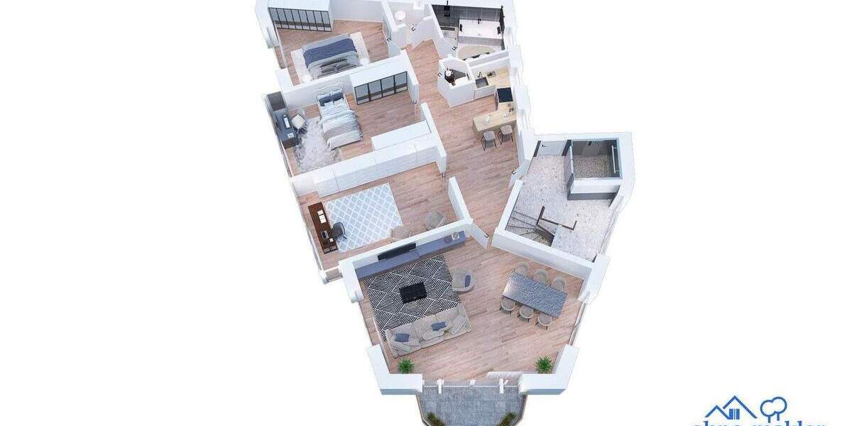 Lichtdurchflut., repräs. 4Zi-Whg mit Flair in S-Bahn u. Main-Nähe, 127 qm, BLk, ruhig, barrierefrei, 4 zimmer