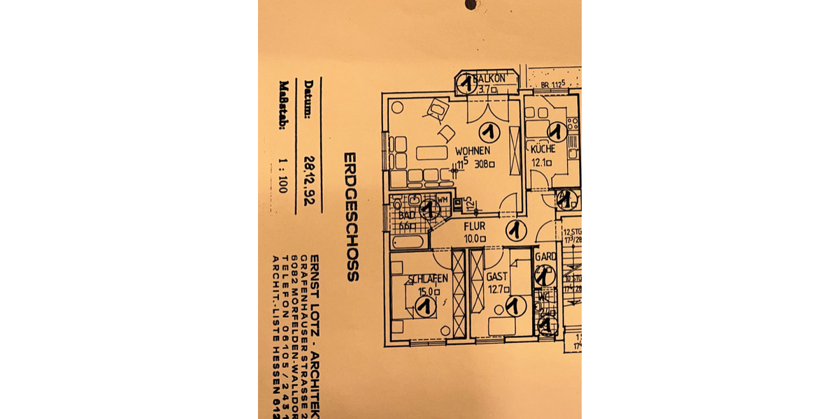 Etagenwohnung Darmstadt Wixhausen - 3 Zimmer, 91 m&sup2;, 344.900&euro; | Angebot:24747962
