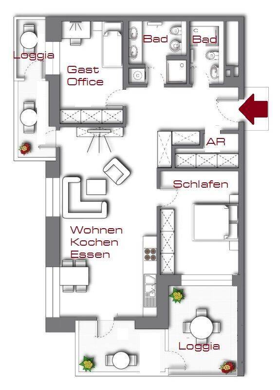 Schöneres Wohnen...mit allem Comfort im legendären Henninger Turm!