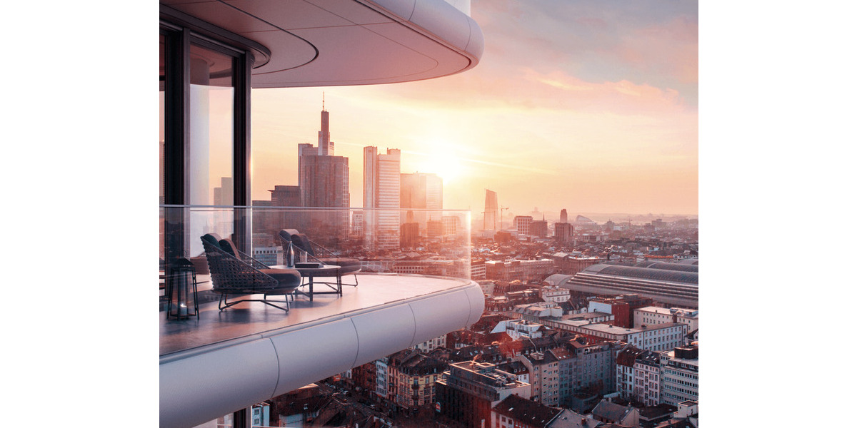 Ganz oben wohnen: Exklusive Designwohnung im 44. Stock des Grand Towers - Erstbezug! 2 zimmer