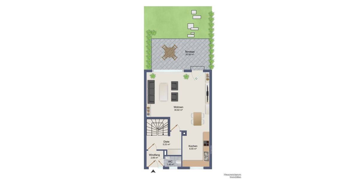 Reihenmittelhaus Dietzenbach Steinberg - 5 Zimmer, 132 m&sup2;, 495.000&euro; | Angebot:26863323