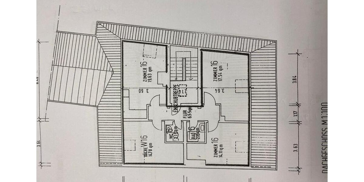 Dachgeschoßwohnung Frankfurt am Main Nordend Ost - 5 Zimmer, 110 m&sup2;, 580.000&euro; | Angebot:27248722