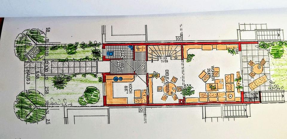 Reihenhaus Heppenheim (Bergstraße) - 6 Zimmer, 155 m&sup2;, 2.200&euro; | Angebot:24897353