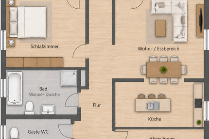 Wohnung Rödermark - 2 Zimmer, 73 m&sup2;, 287.000&euro; | Angebot:26904392