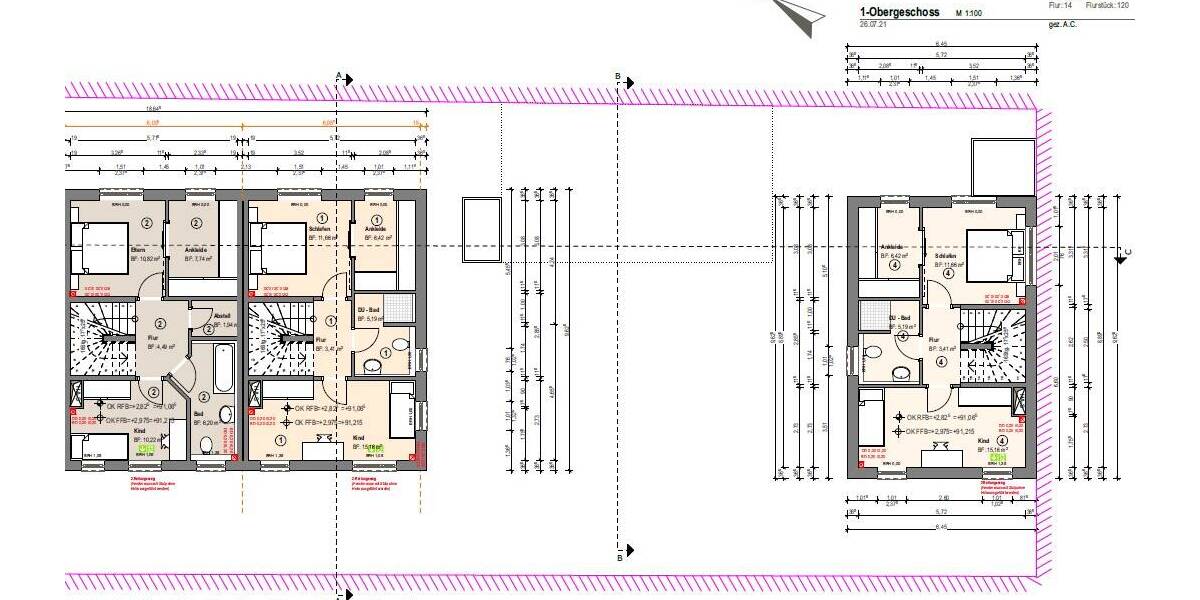 Reihenmittelhaus Biebesheim am Rhein - 3 Zimmer, 100 m&sup2;, 391.500&euro; | Angebot:25703555