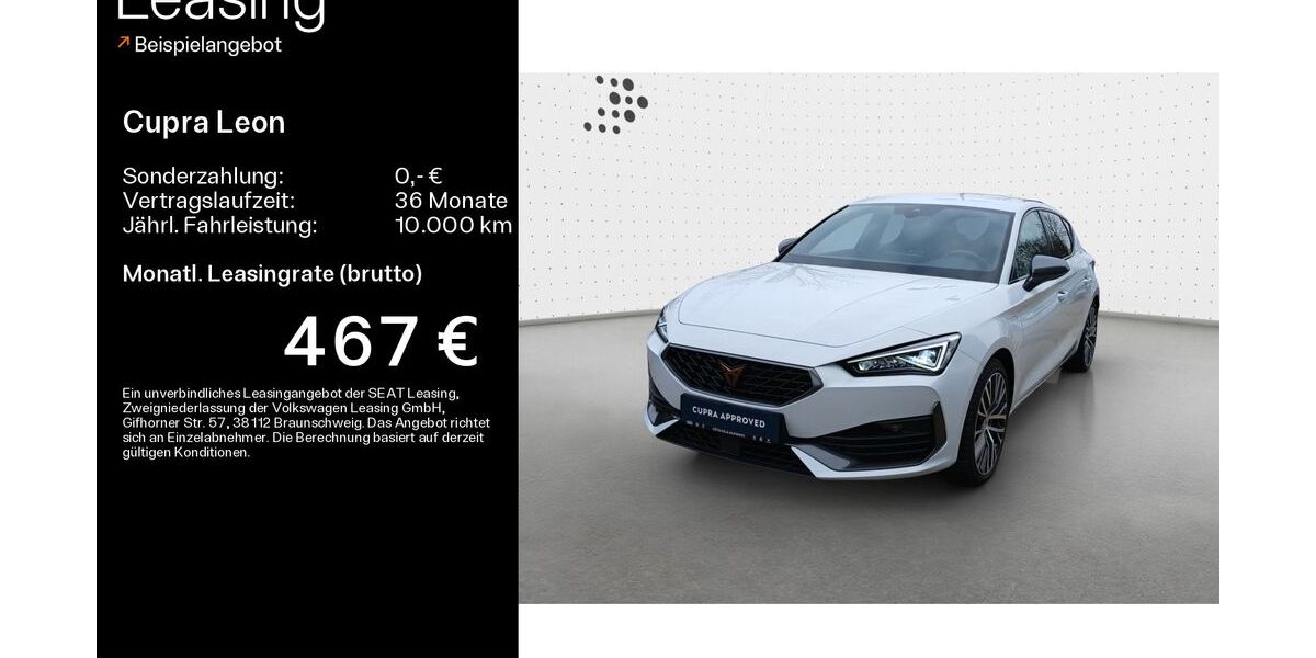 Cupra Leon 15.512 km 29.290 &euro; Hofheim-Diedenbergen 65719