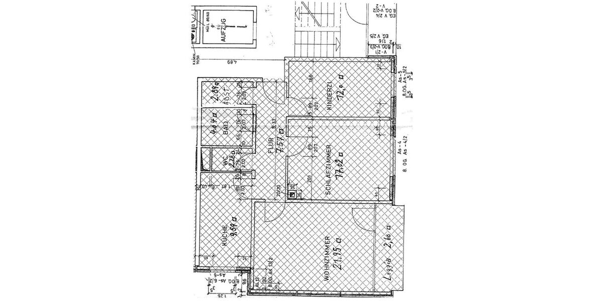 Schicke 3 Zimmer ETW mit ca. 80m² Wohnfläche Kfz. Stellpl.und Balkon - Appartement Groß-Gerau Gerau | Angebot:26975109