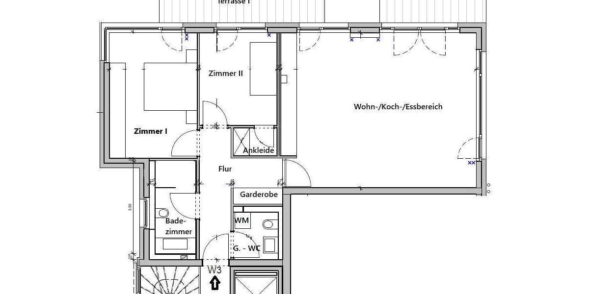 Etagenwohnung Offenbach am Main Buchrain - 3 Zimmer, 98 m&sup2;, 645.000&euro; | Angebot:25663777