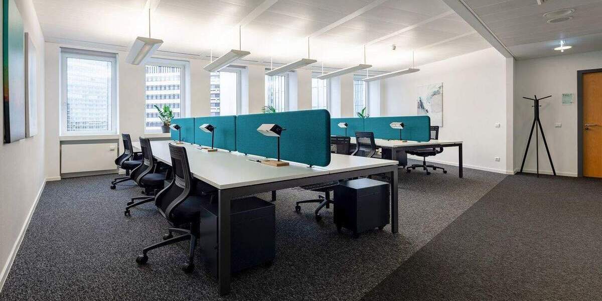 Flex Desk im Open Space mit Skylineview - All-in-Miete zimmer