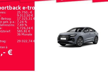 Audi Q4 e-tron 34.385 km 25.650 &euro; Frankfurt am Main 60326
