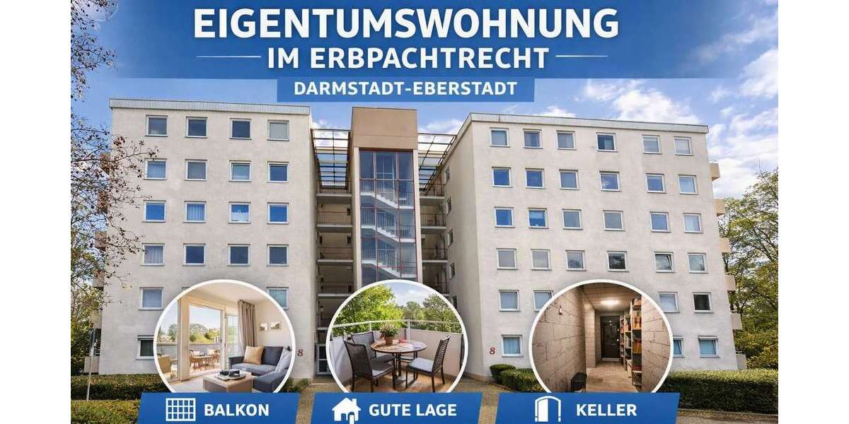 Etagenwohnung Darmstadt Eberstadt - 2 Zimmer, 42 m&sup2;, 139.000&euro; | Angebot:24903804
