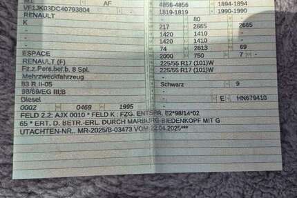Renault Espace 300.100 km 4.500 &euro; Alsbach-Hähnlein 64665