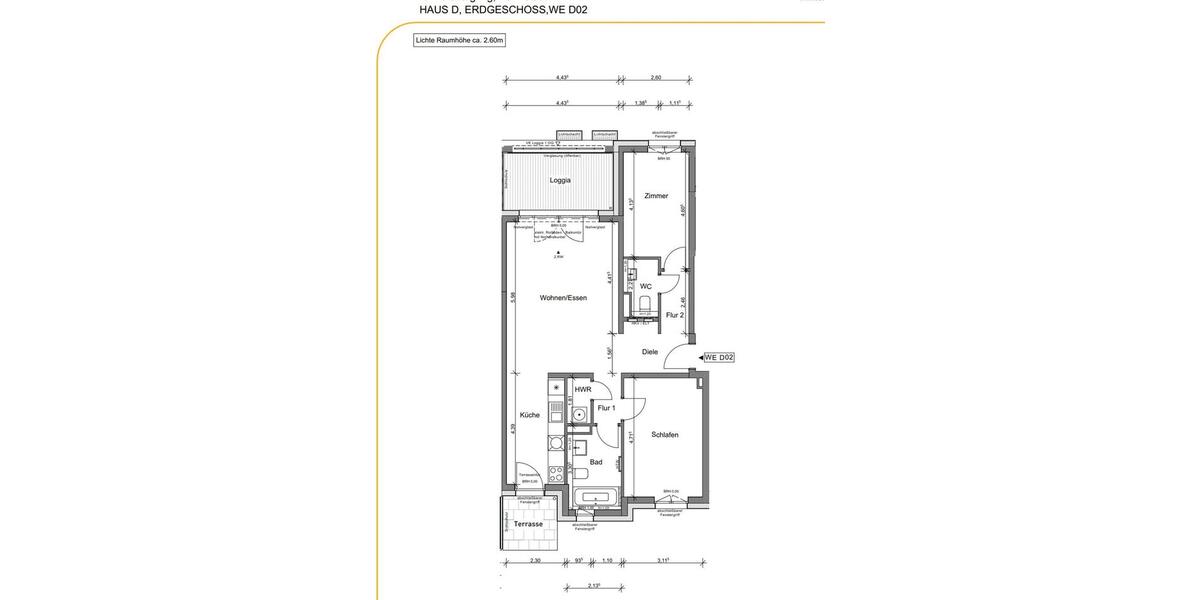Erdgeschoßwohnung Darmstadt Bessungen - 3 Zimmer, 99 m&sup2;, 1.550&euro; | Angebot:26443563