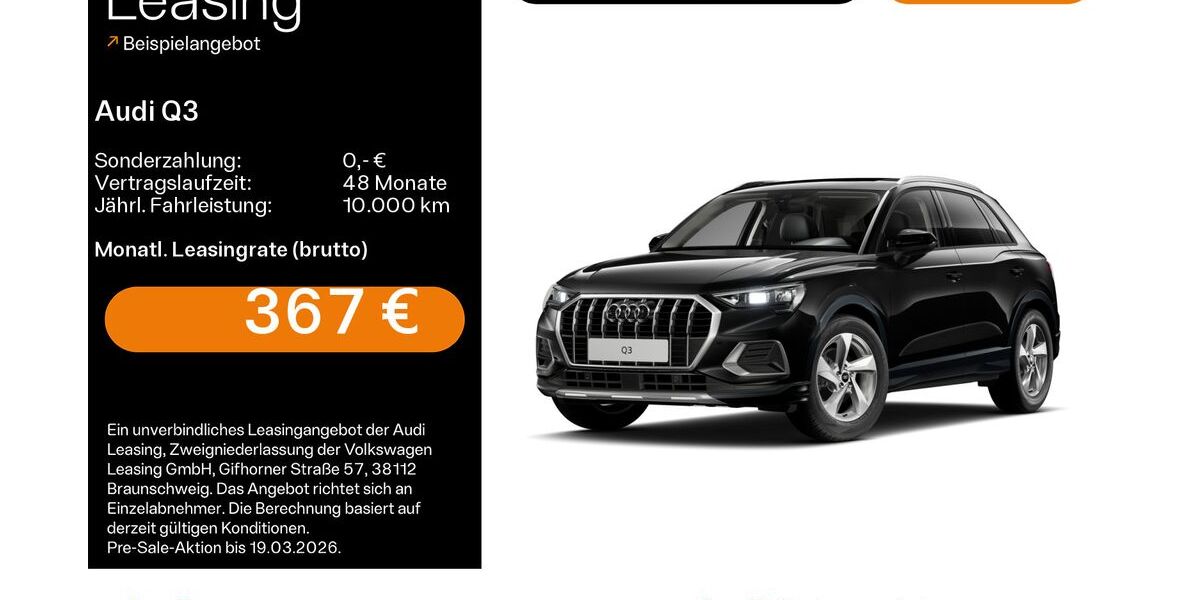 Audi Q3 8.595 km 39.880 &euro; Hofheim 65719