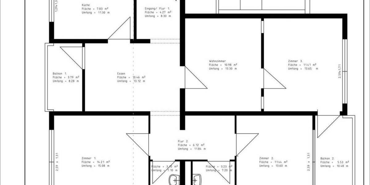 Etagenwohnung Darmstadt - Kranichstein Kranichstein - 4 Zimmer, 93 m&sup2;, 1.300&euro; | Angebot:26824071