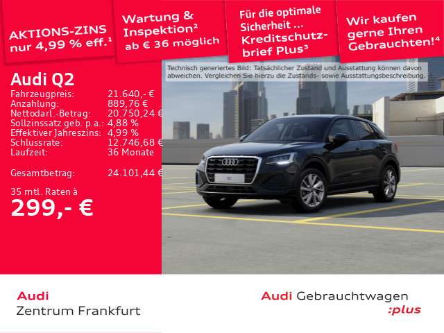 Audi Q2 48.662 km 21.640 &euro; Frankfurt am Main 60314