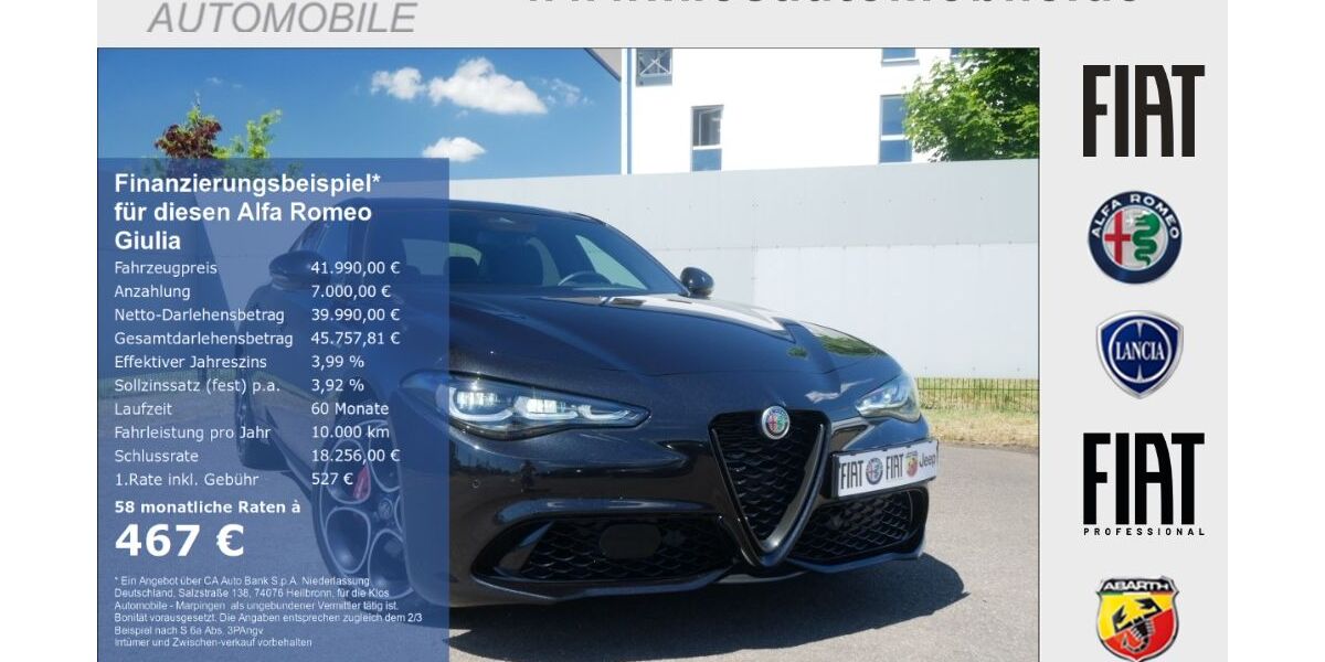Alfa Romeo Giulia 15.545 km 38.990 &euro; Dreieich 63303
