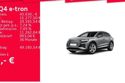Audi Q4 e-tron 48.881 km 41.920 &euro; Frankfurt am Main 60326