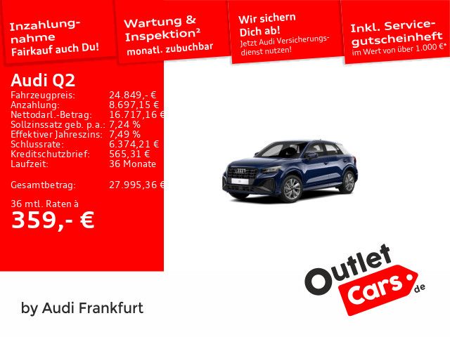 Audi Q2 48.018 km 24.849 &euro; Frankfurt am Main 60314