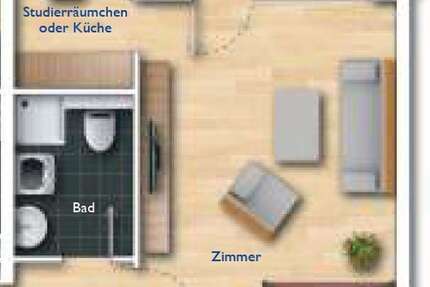 Wohnung zum Kaufen in Mainz Bretzenheim 169.000 € 39.09 m² 1.5 zimmer