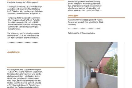 Wohnung Griesheim - 2 Zimmer, 64 m&sup2;, 230.000&euro; | Angebot:21940043