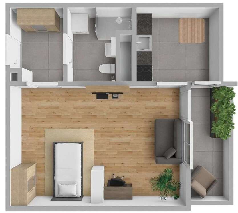 Wohnung zum Mieten in Lampertheim 640 € 32 m²